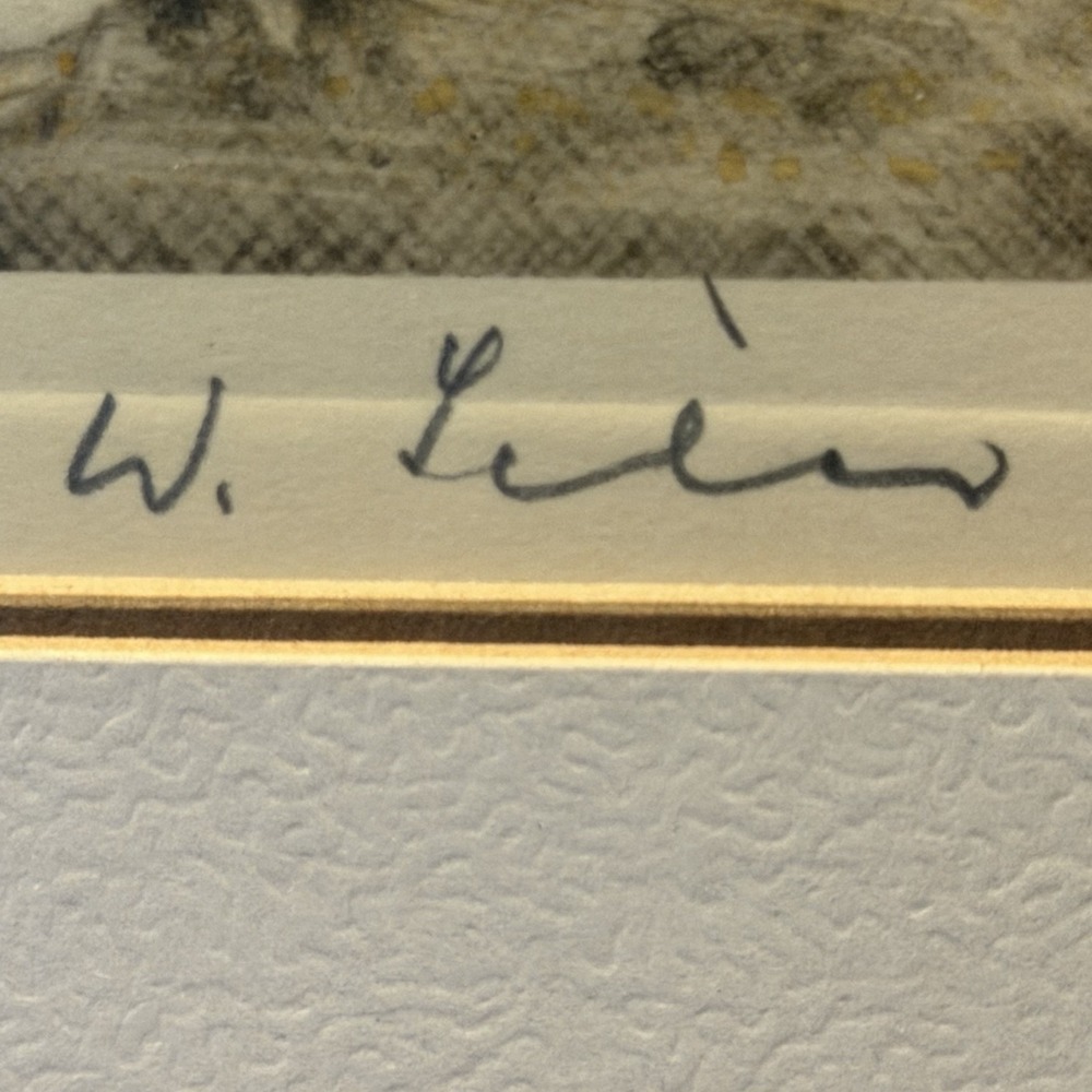 Willy Seiler Hand Colored Etching Titled "Resting" Signed Vintage Asian Oriental - Picture 3 of 12